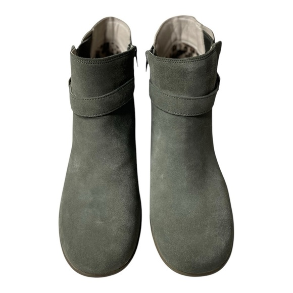 Skechers Parallel Day Date Women’s Sage Green Suede Wedge Ankle Boots - Picture 10 of 10